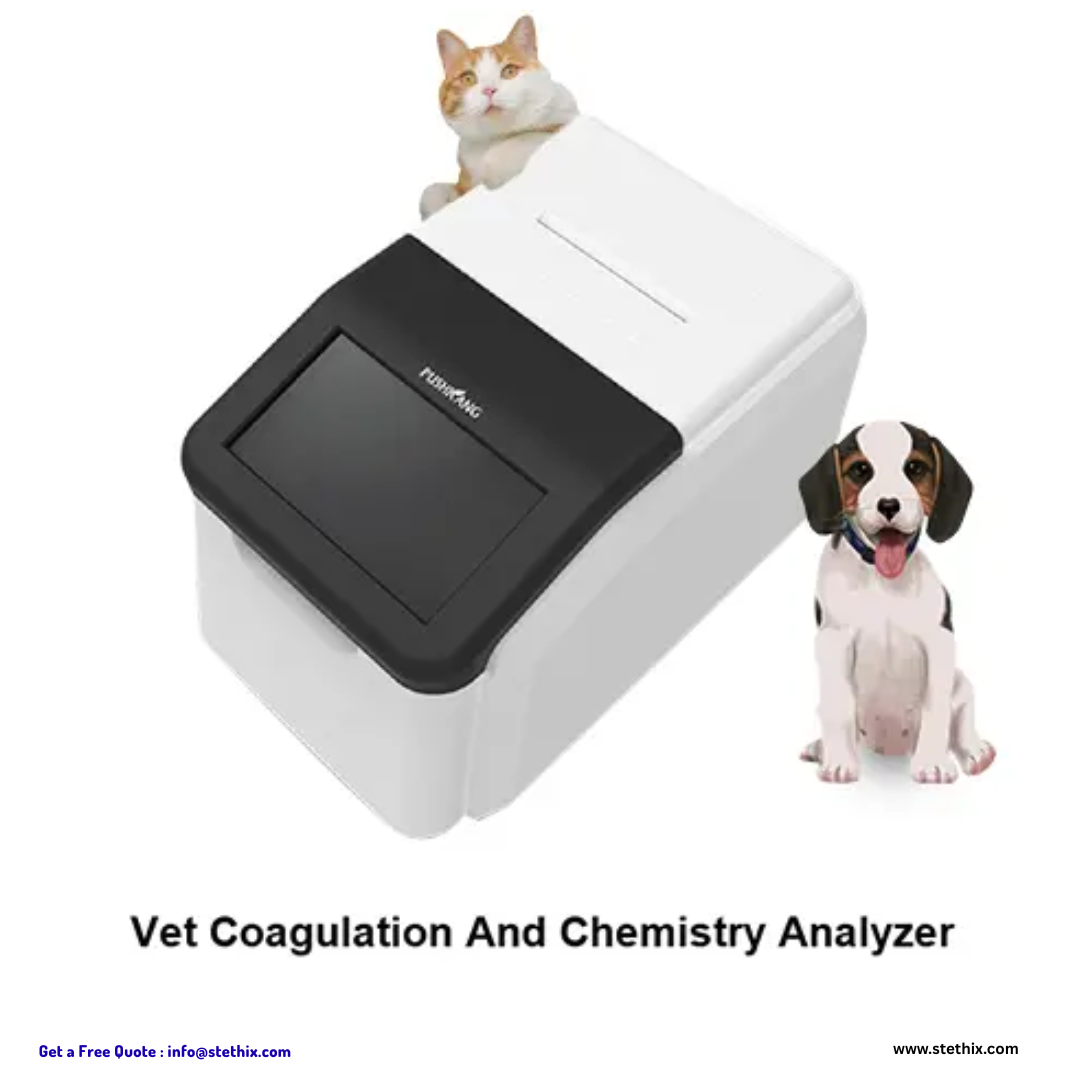Pushkang MSC100V veterinary coagulation and chemistry combo analyser - Stethix Healthcare